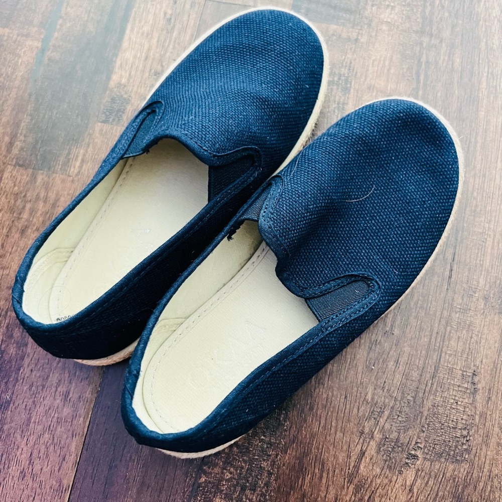 OKAA Spain.  Espadrilles Navy Blue.  Worn Once.  Excellent condition. Size 29